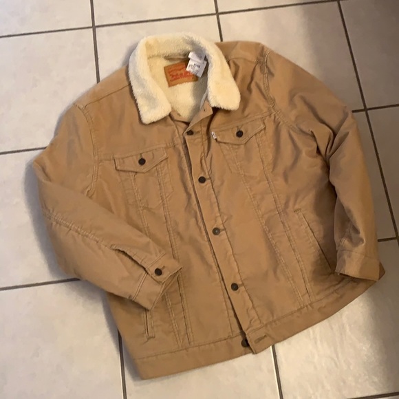 NWT Levi’s Sherpa corduroy denim Jacket XXL